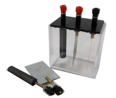 Гальванический тестер за батерии, меден лист, железният лист, цинк лист, три електрод материал, включително два въглеродни прът физика